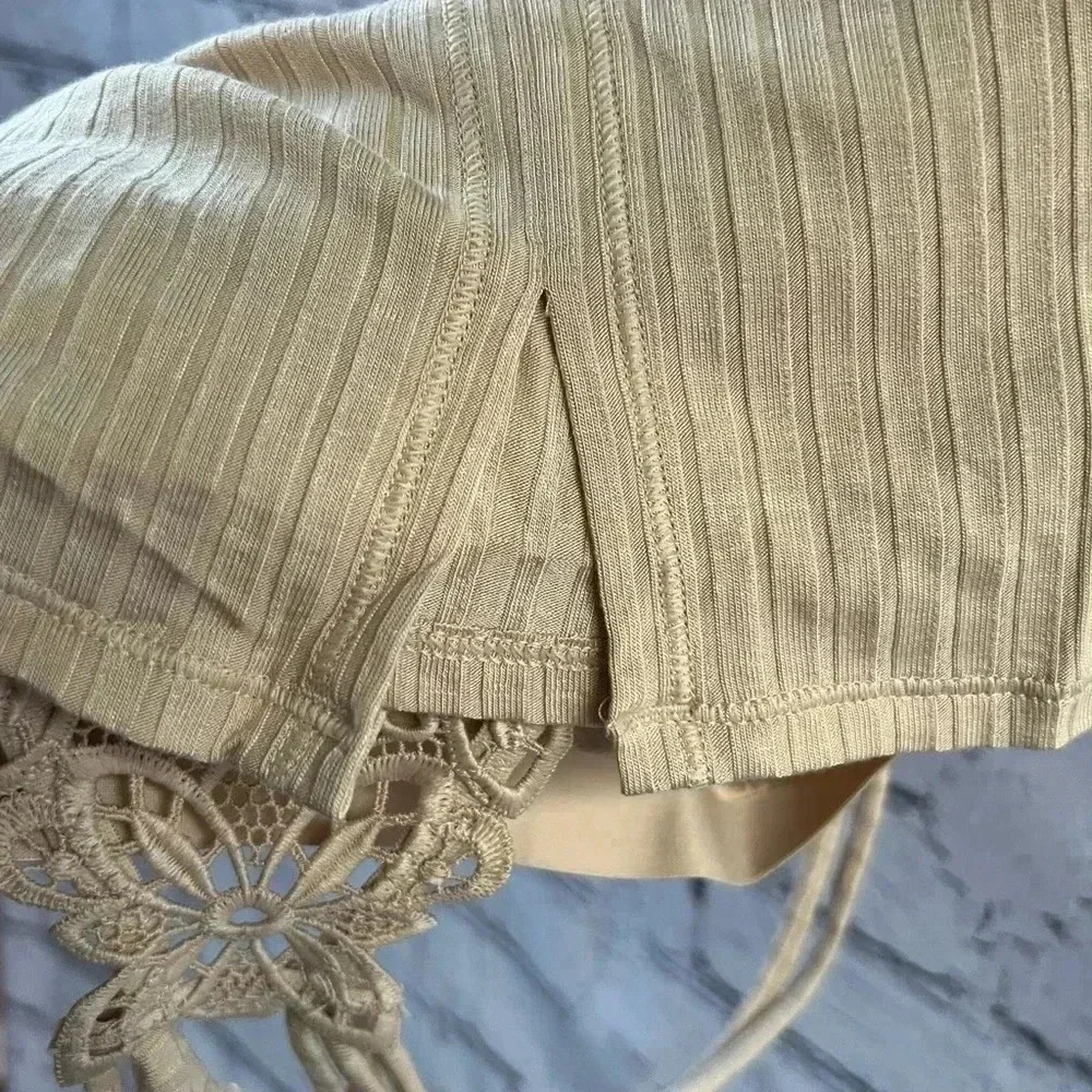 Aerie NWT Longline Racerback Bralette Lace Detail Size Medium‎